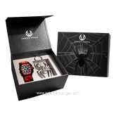 CHRIST VERRA SPIDERSYNC LIMITED EDITION CV 63034G-36 BLK Full Black Rubber Strap